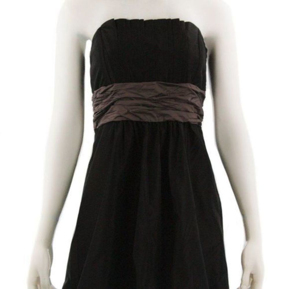 ZARA Basic Brown Strapless Short Cocktail Dress Size L